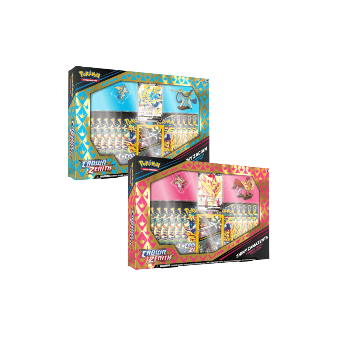 CROWN ZENITH - SHINY ZACIAN/ZAMAZENTA FIGURE BOX