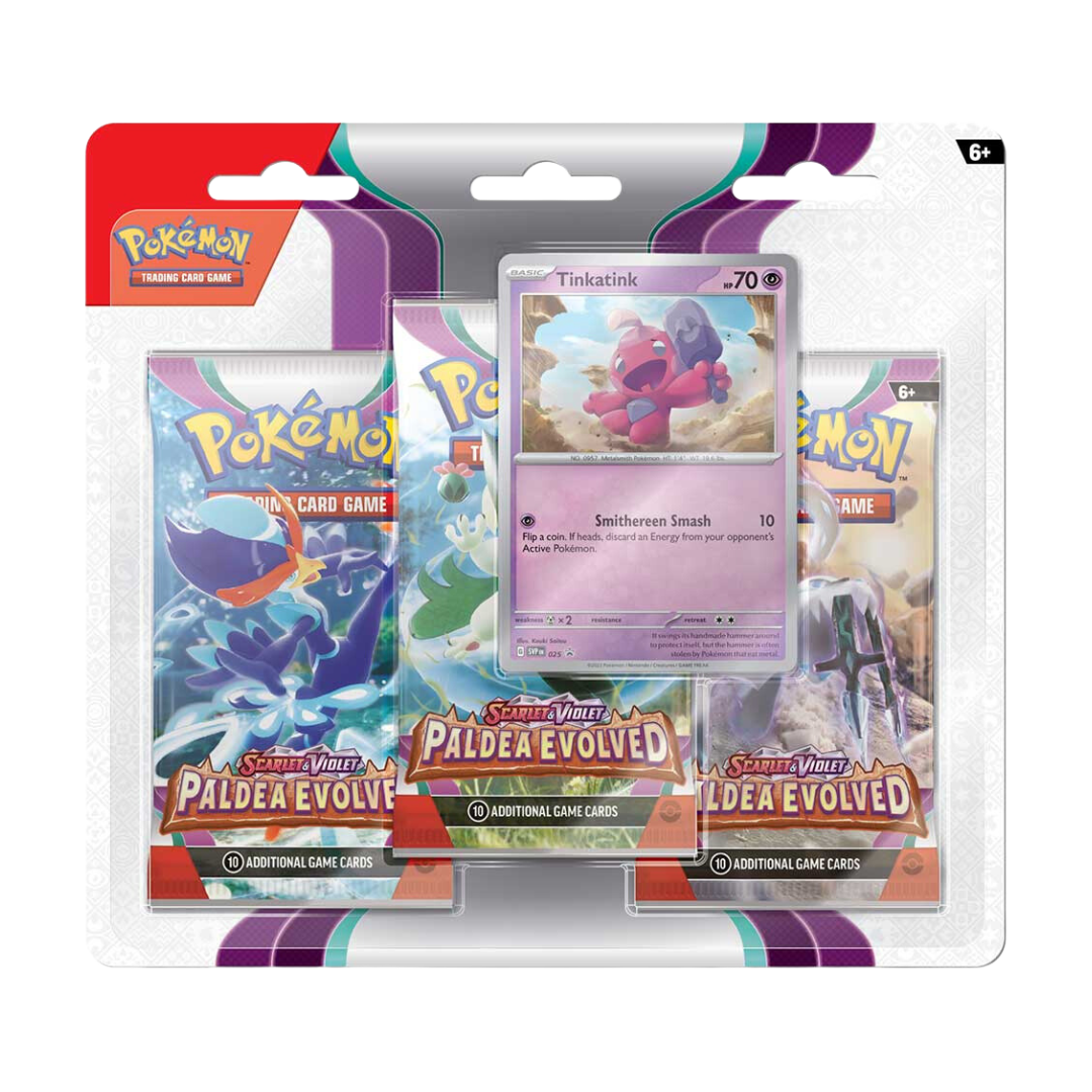 SCARLET & VIOLET: PALDEA EVOLVED 3-BOOSTER BLISTER PACK