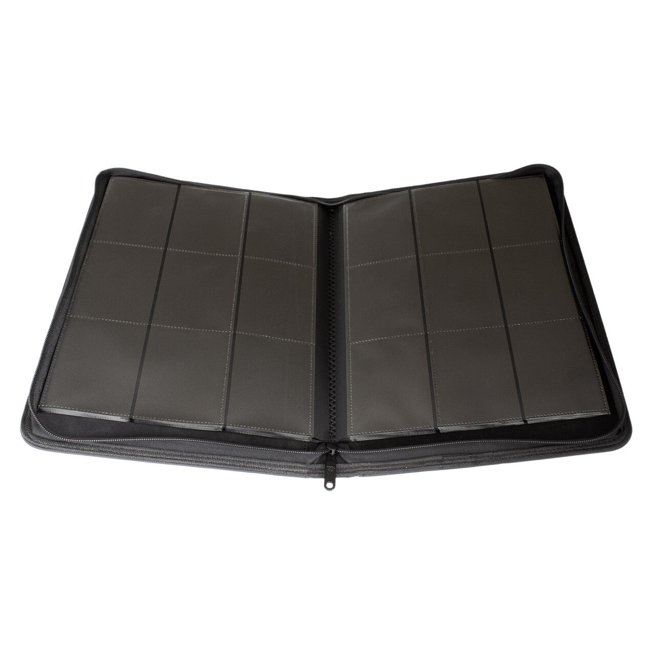 COLLECTOR'S SERIES 9 POCKET ZIP TRADING CARD BINDER - BLACK