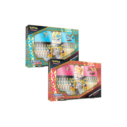 CROWN ZENITH - SHINY ZACIAN/ZAMAZENTA FIGURE BOX