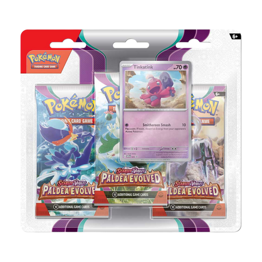 SCARLET & VIOLET: PALDEA EVOLVED 3-BOOSTER BLISTER PACK