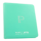 COLLECTOR'S SERIES 12 POCKET ZIP TRADING CARD BINDER - TURQUOISE
