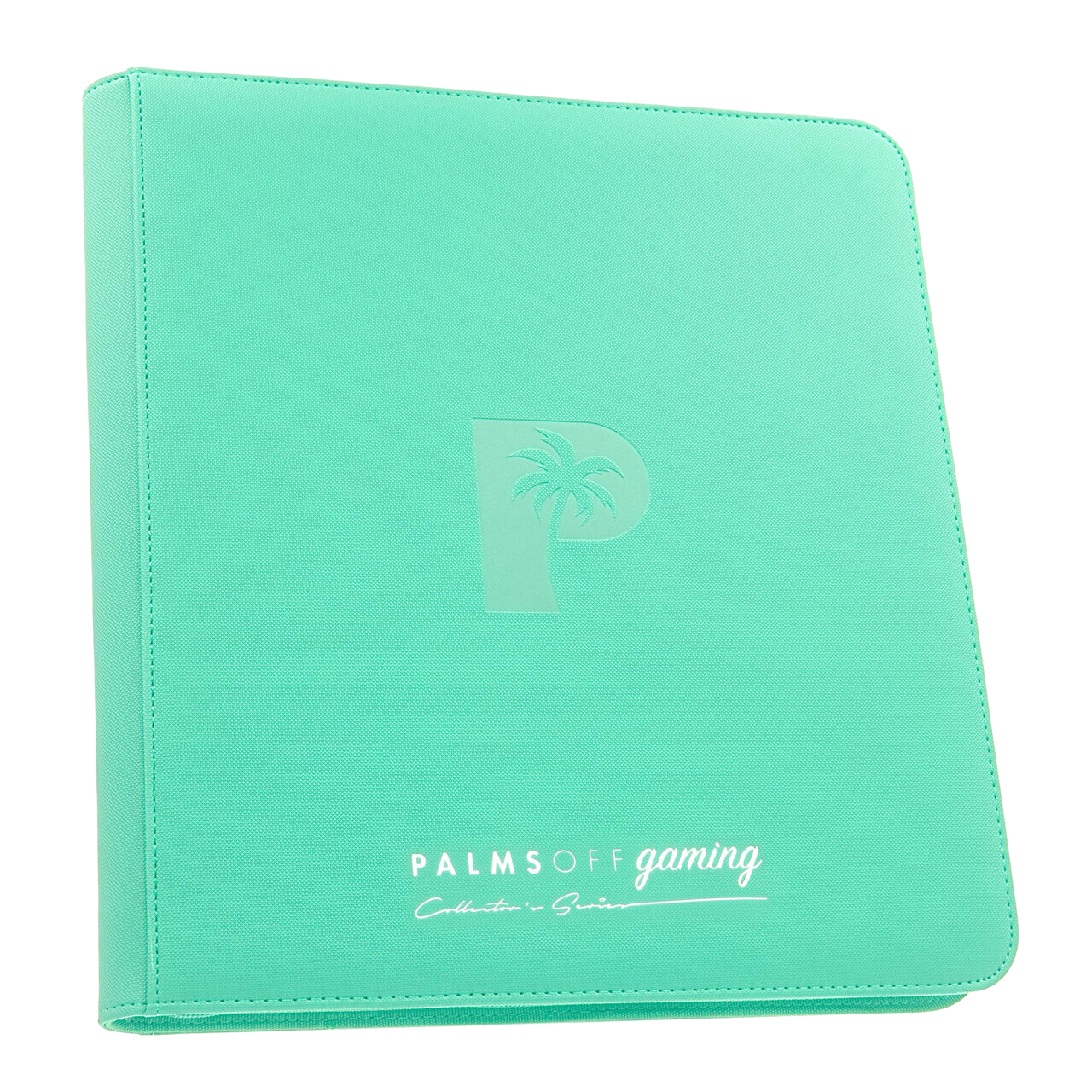 COLLECTOR'S SERIES 12 POCKET ZIP TRADING CARD BINDER - TURQUOISE