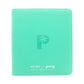 COLLECTOR'S SERIES 12 POCKET ZIP TRADING CARD BINDER - TURQUOISE