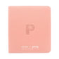 COLLECTOR'S SERIES 12 POCKET ZIP TRADING CARD BINDER - PINK